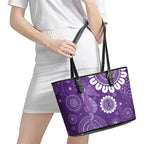 Sea Horse Australia Epilepsy Awareness Leather Tote Bag - Aussie Hoodie