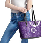 Sea Horse Australia Epilepsy Awareness Leather Tote Bag - Aussie Hoodie
