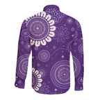 Sea Horse Australia Epilepsy Awareness Long Sleeve Button Shirt - Aussie Hoodie