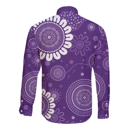 Sea Horse Australia Epilepsy Awareness Long Sleeve Button Shirt - Aussie Hoodie