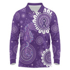 Sea Horse Australia Epilepsy Awareness Long Sleeve Polo Shirt - Aussie Hoodie