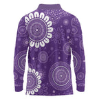 Sea Horse Australia Epilepsy Awareness Long Sleeve Polo Shirt - Aussie Hoodie