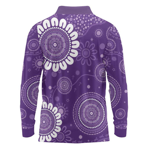 Sea Horse Australia Epilepsy Awareness Long Sleeve Polo Shirt - Aussie Hoodie