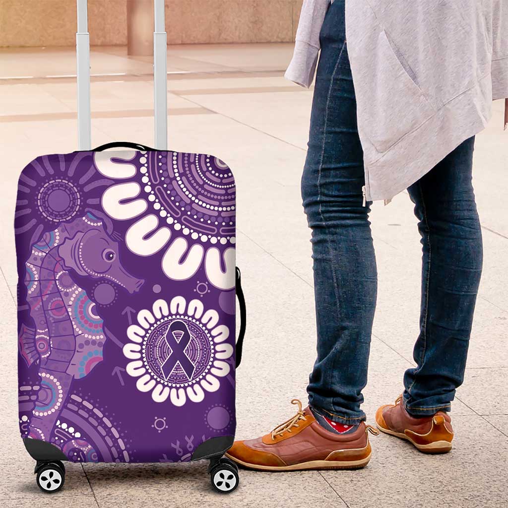 Sea Horse Australia Epilepsy Awareness Luggage Cover - Aussie Hoodie