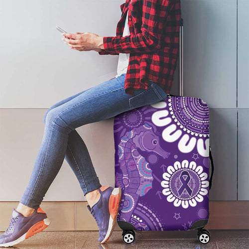 Sea Horse Australia Epilepsy Awareness Luggage Cover - Aussie Hoodie