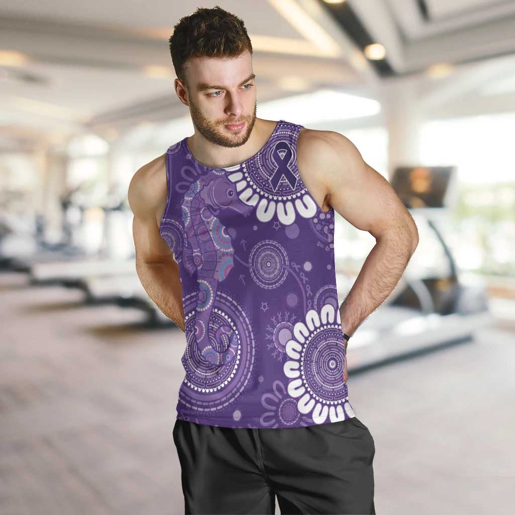 Sea Horse Australia Epilepsy Awareness Men Tank Top - Aussie Hoodie