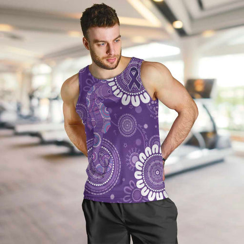 Sea Horse Australia Epilepsy Awareness Men Tank Top - Aussie Hoodie