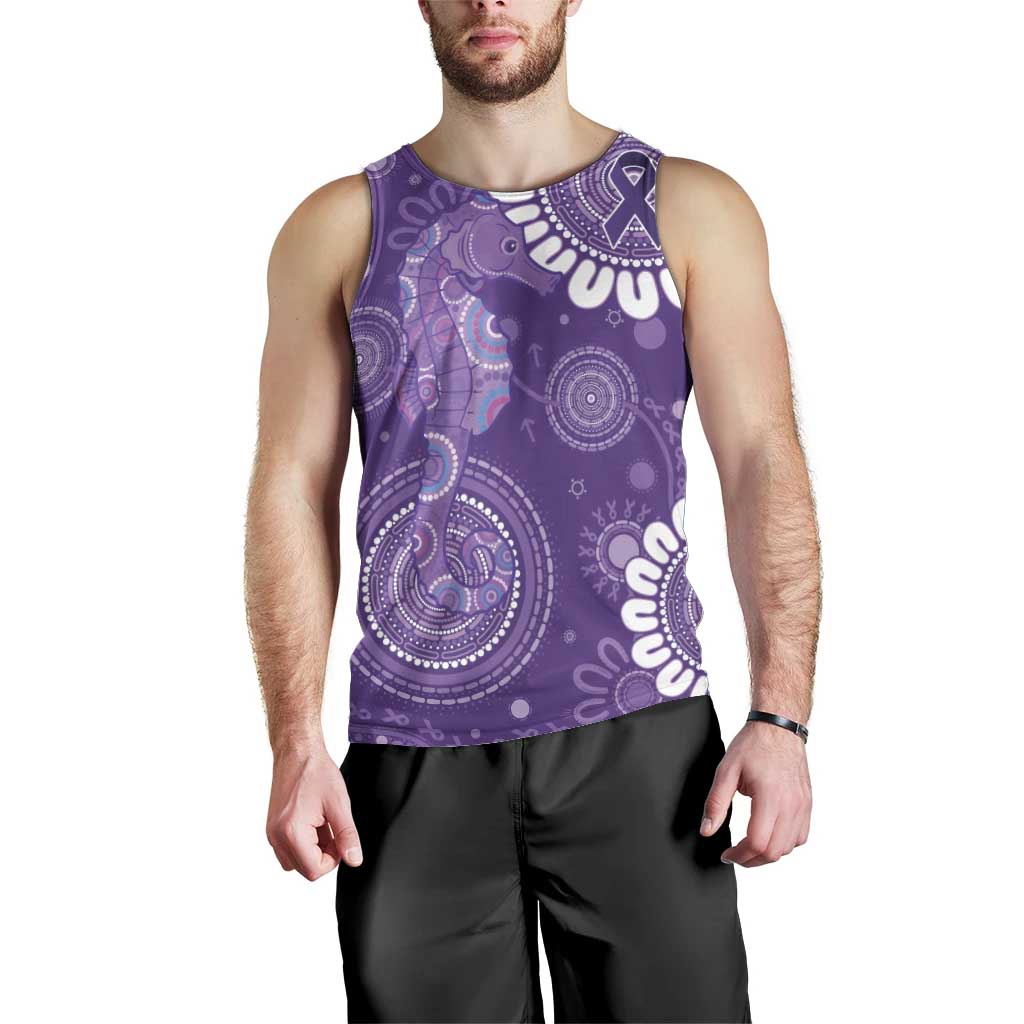 Sea Horse Australia Epilepsy Awareness Men Tank Top - Aussie Hoodie