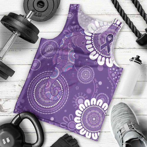 Sea Horse Australia Epilepsy Awareness Men Tank Top - Aussie Hoodie