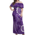 Sea Horse Australia Epilepsy Awareness Off Shoulder Maxi Dress - Aussie Hoodie