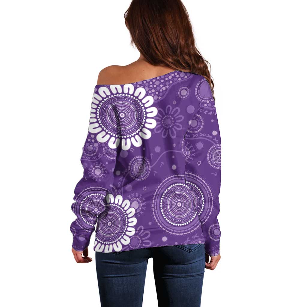 Sea Horse Australia Epilepsy Awareness Off Shoulder Sweater - Aussie Hoodie