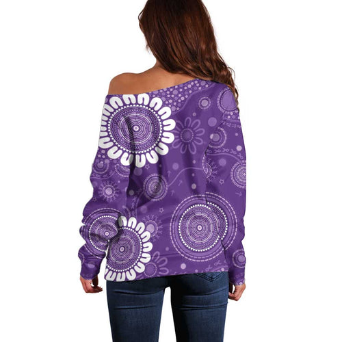 Sea Horse Australia Epilepsy Awareness Off Shoulder Sweater - Aussie Hoodie