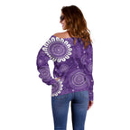 Sea Horse Australia Epilepsy Awareness Off Shoulder Sweater - Aussie Hoodie