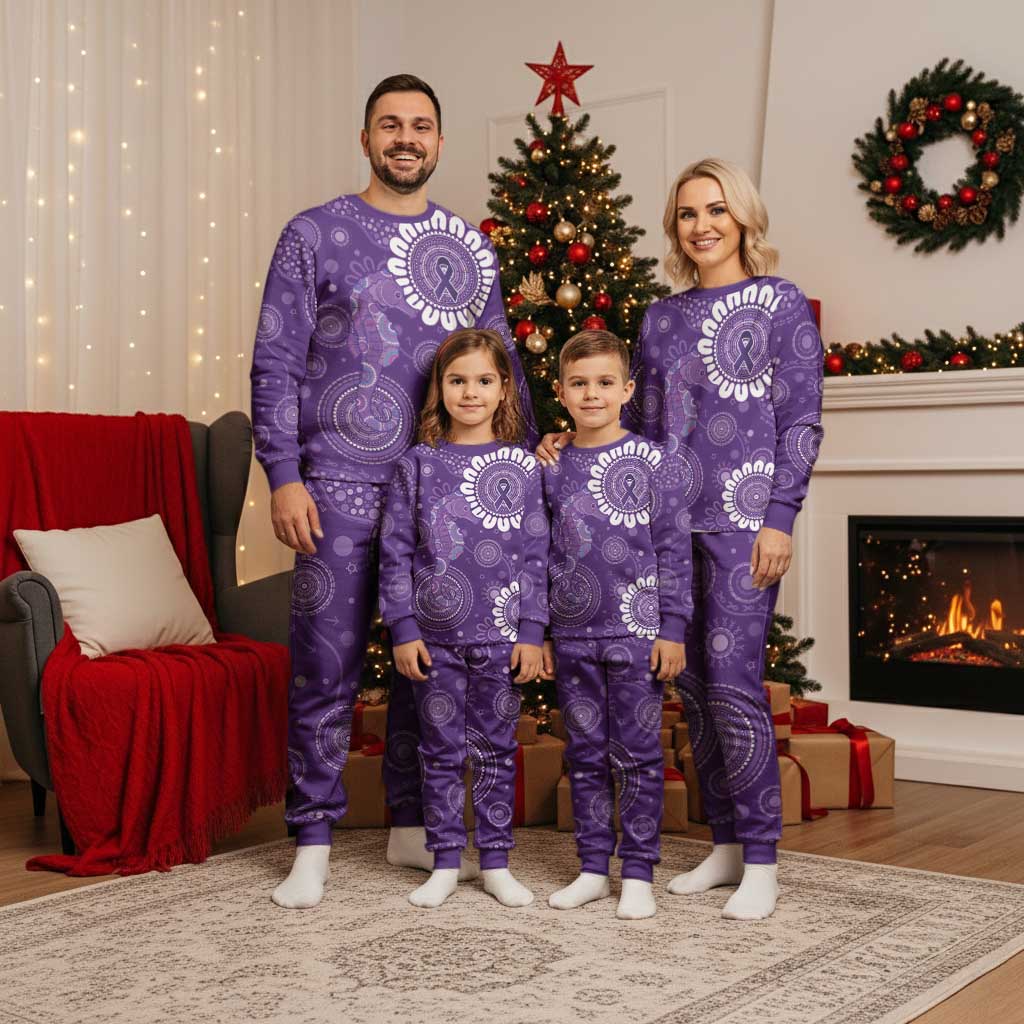 Sea Horse Australia Epilepsy Awareness Christmas Pajama Set - Aussie Hoodie