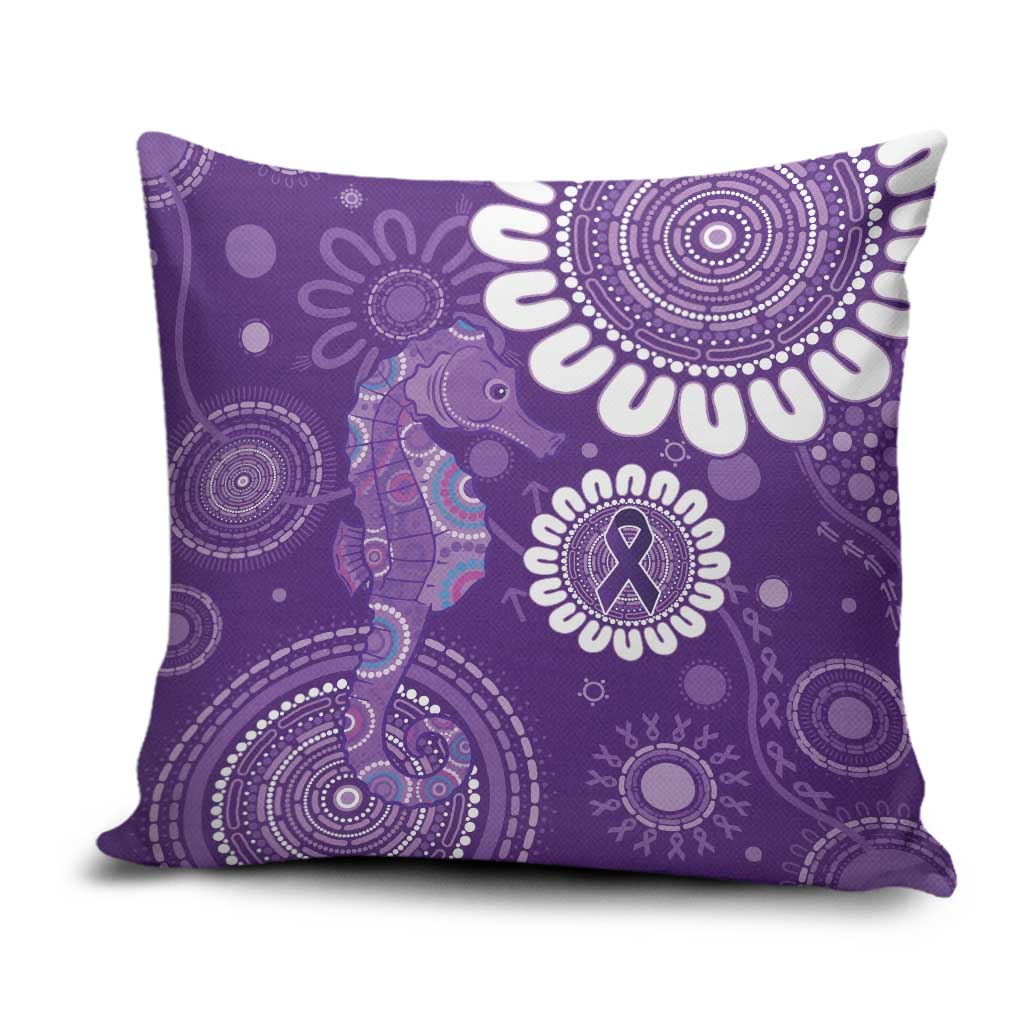 Sea Horse Australia Epilepsy Awareness Pillow Cover - Aussie Hoodie