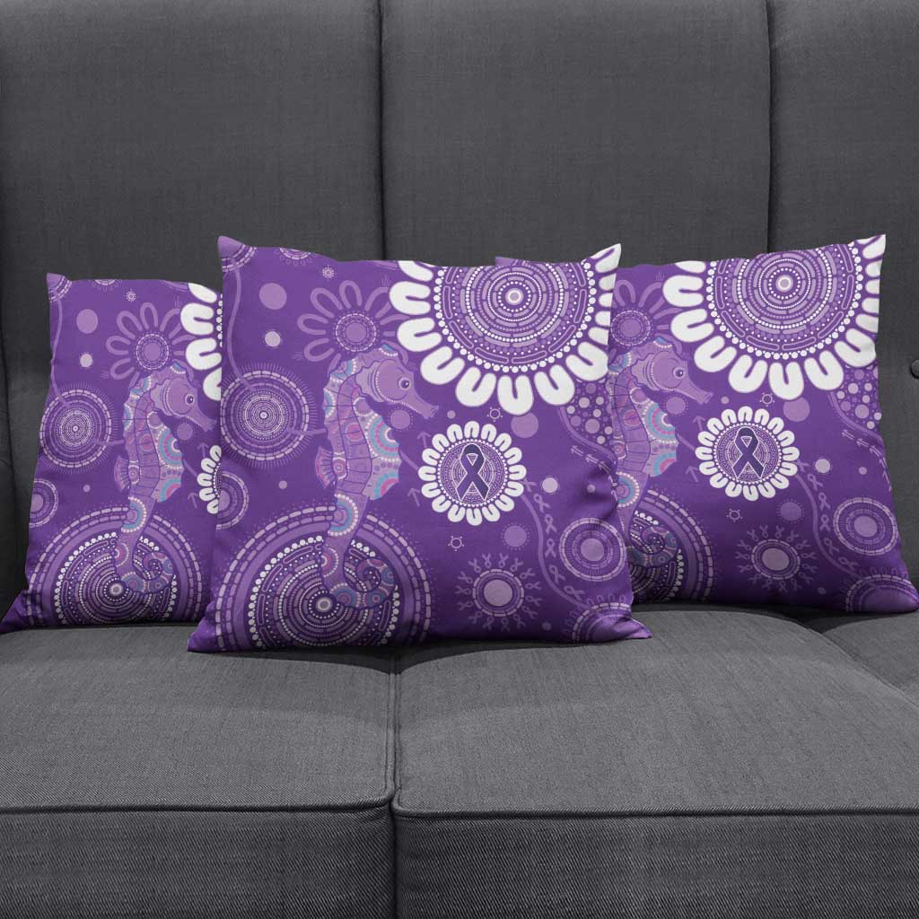 Sea Horse Australia Epilepsy Awareness Pillow Cover - Aussie Hoodie