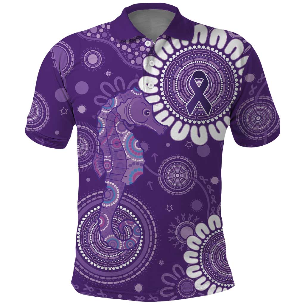 Sea Horse Australia Epilepsy Awareness Polo Shirt - Aussie Hoodie