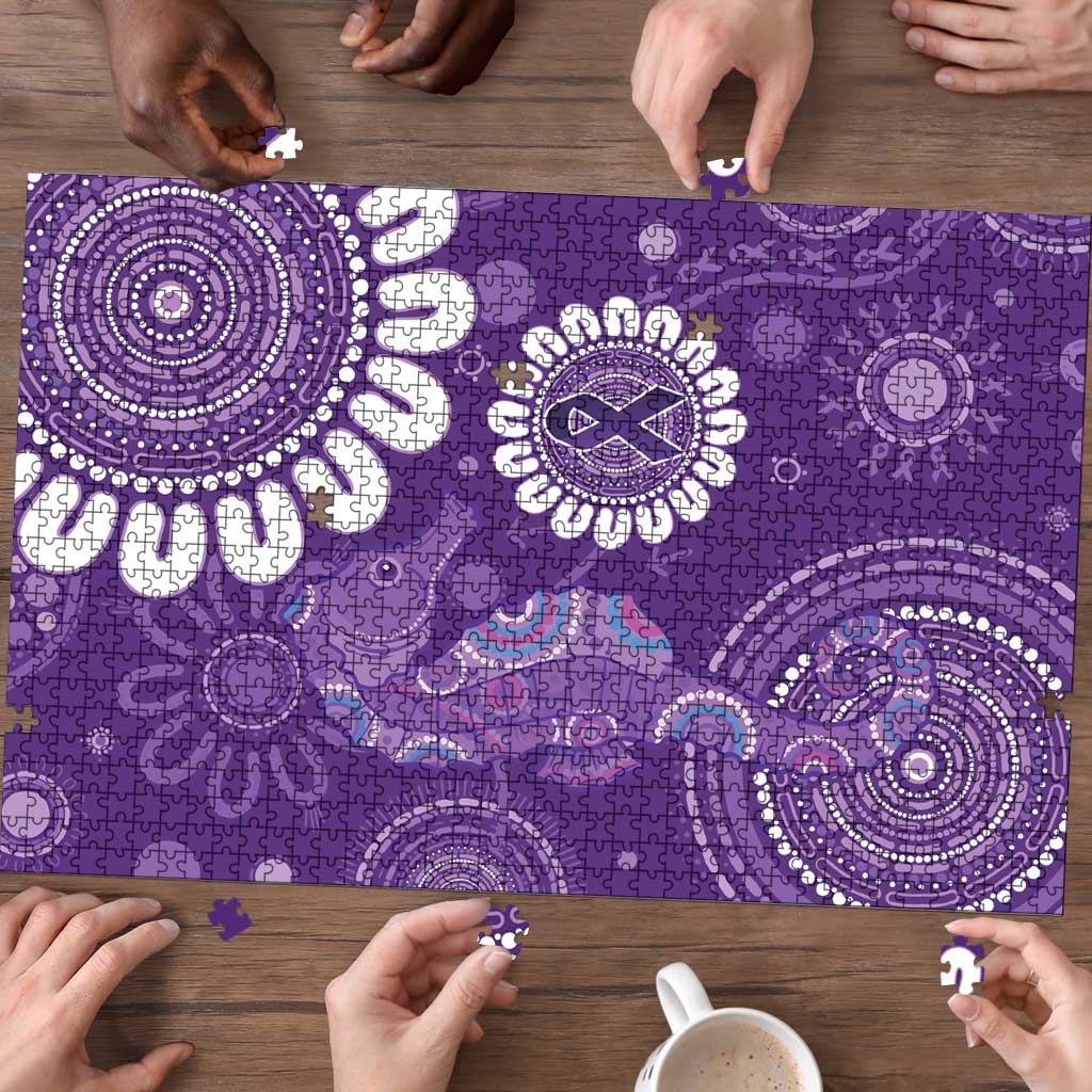 Sea Horse Australia Epilepsy Awareness Puzzle - Aussie Hoodie