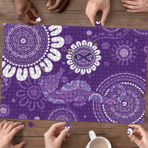 Sea Horse Australia Epilepsy Awareness Puzzle - Aussie Hoodie