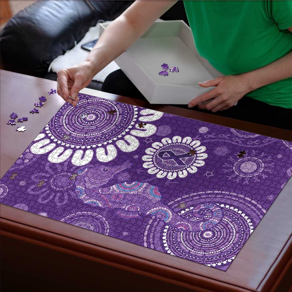 Sea Horse Australia Epilepsy Awareness Puzzle - Aussie Hoodie