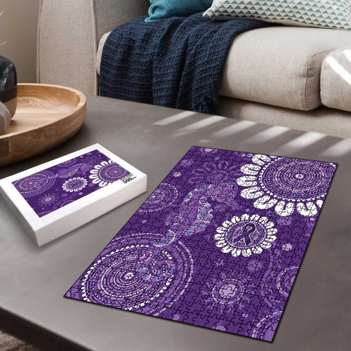 Sea Horse Australia Epilepsy Awareness Puzzle - Aussie Hoodie