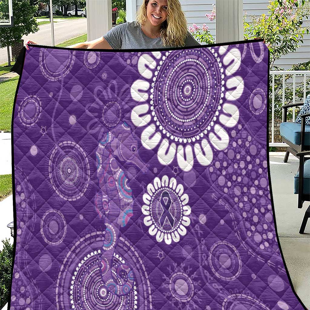 Sea Horse Australia Epilepsy Awareness Quilt - Aussie Hoodie