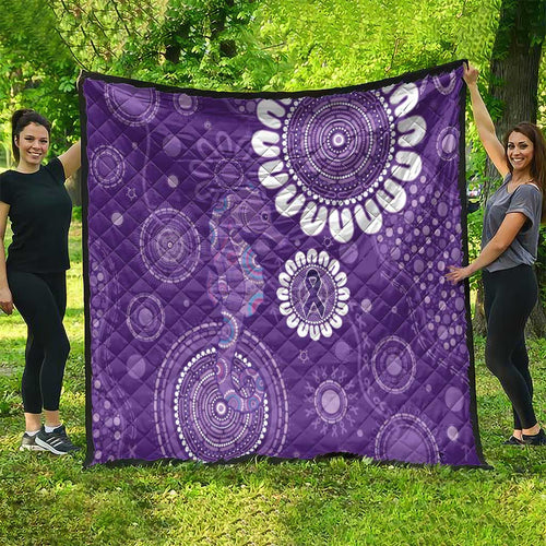 Sea Horse Australia Epilepsy Awareness Quilt - Aussie Hoodie