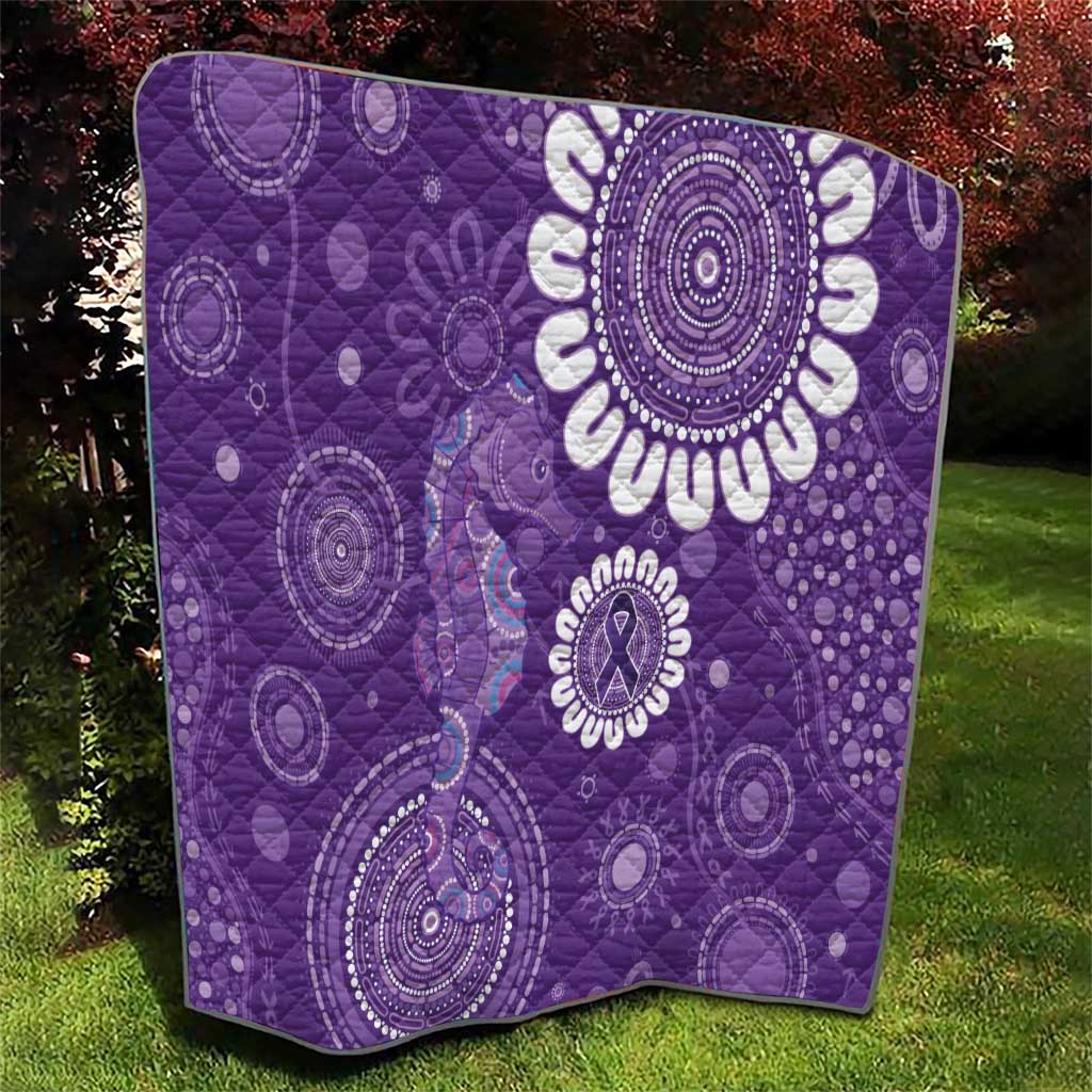 Sea Horse Australia Epilepsy Awareness Quilt - Aussie Hoodie