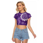 Sea Horse Australia Epilepsy Awareness Raglan Cropped T Shirt - Aussie Hoodie