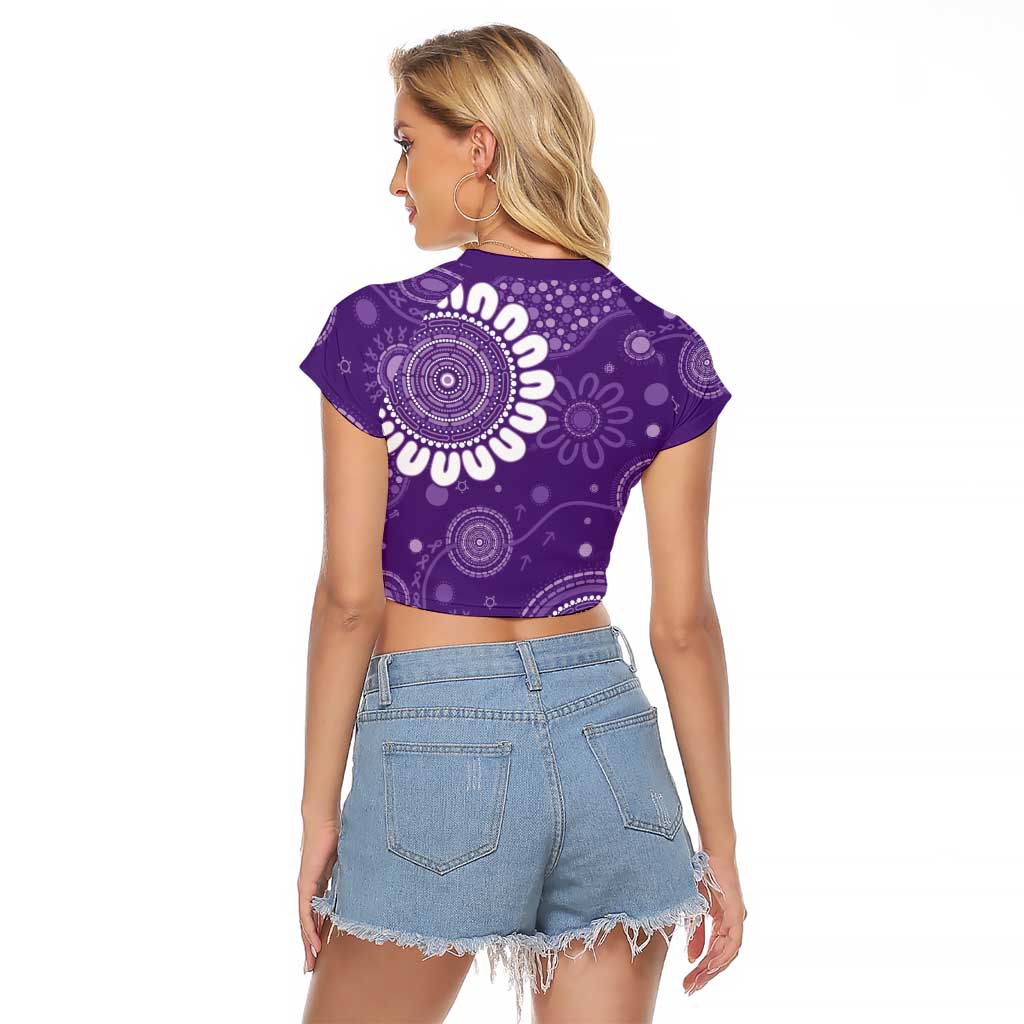 Sea Horse Australia Epilepsy Awareness Raglan Cropped T Shirt - Aussie Hoodie