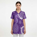 Sea Horse Australia Epilepsy Awareness Scrub Top - Aussie Hoodie