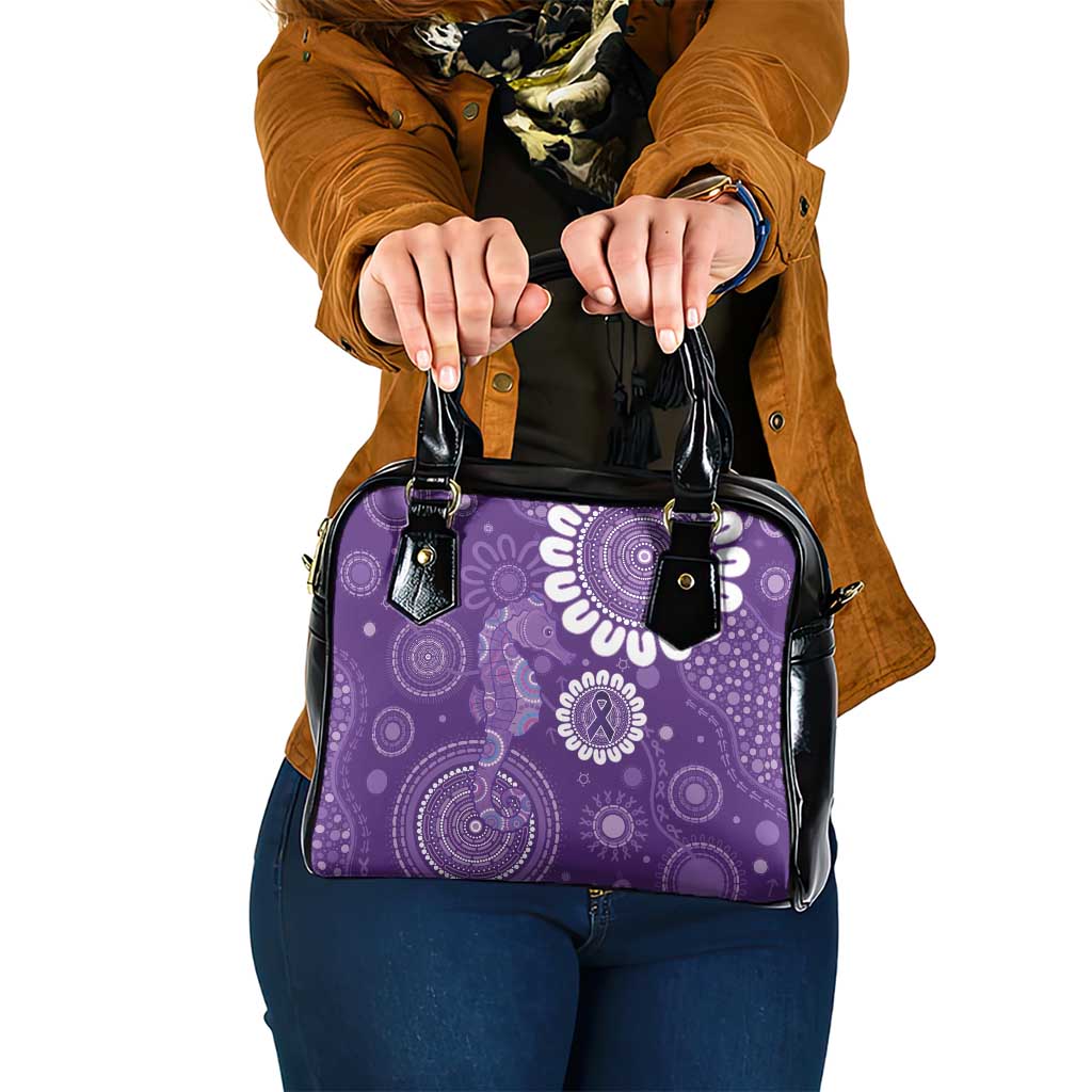 Sea Horse Australia Epilepsy Awareness Shoulder Handbag - Aussie Hoodie