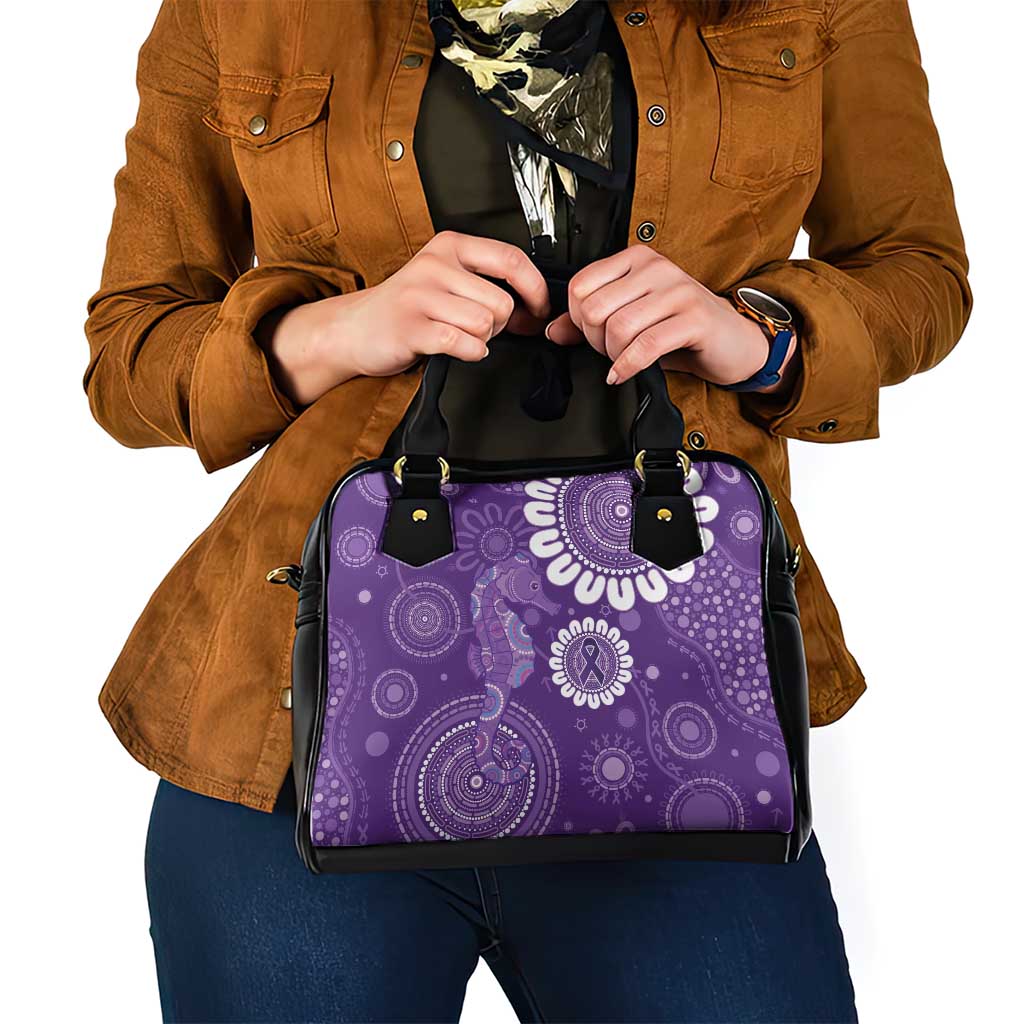 Sea Horse Australia Epilepsy Awareness Shoulder Handbag - Aussie Hoodie
