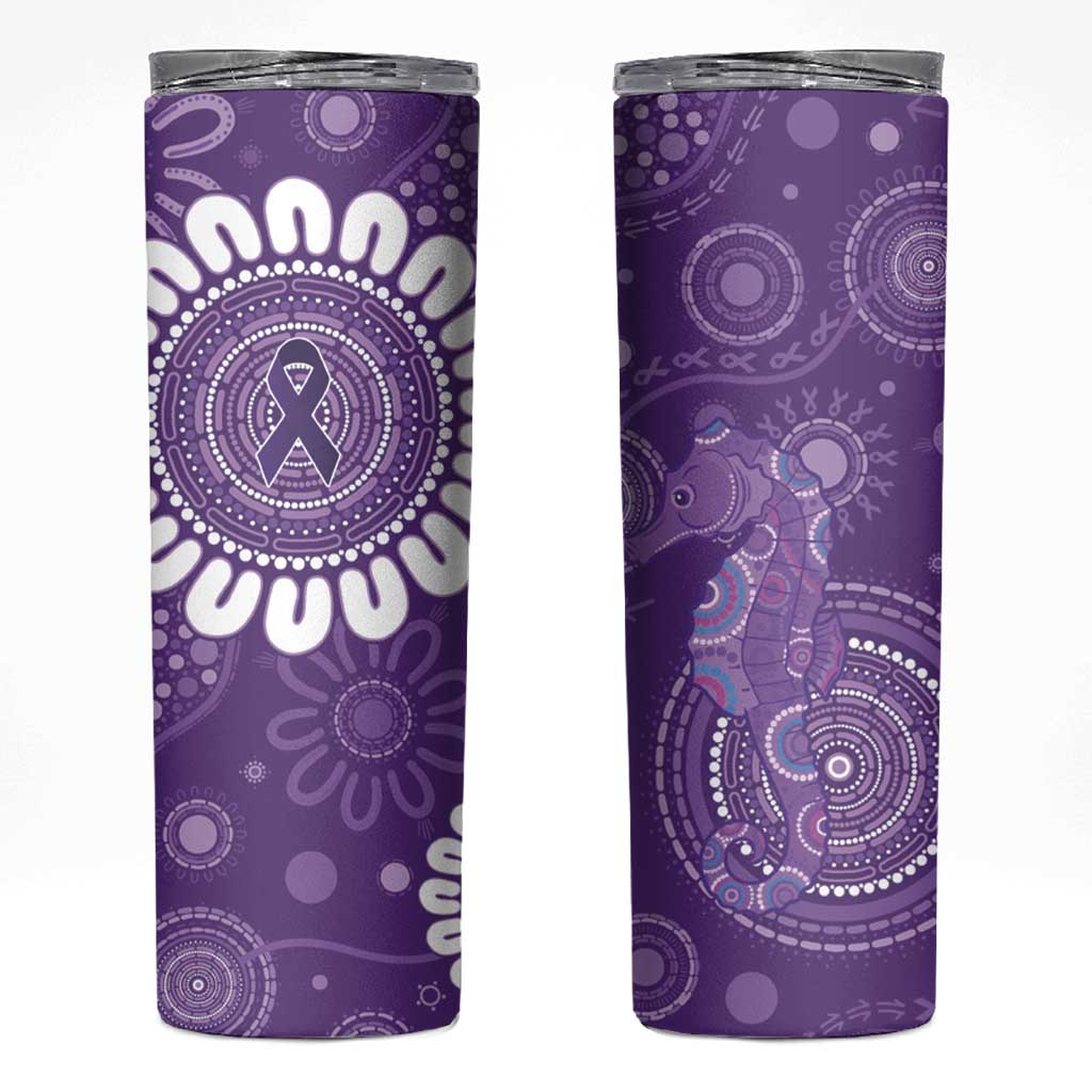 Sea Horse Australia Epilepsy Awareness Skinny Tumbler - Aussie Hoodie
