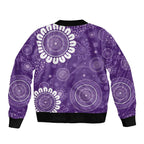 Sea Horse Australia Epilepsy Awareness Sleeve Zip Bomber Jacket - Aussie Hoodie