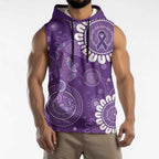 Sea Horse Australia Epilepsy Awareness Sleeveless Hoodie - Aussie Hoodie