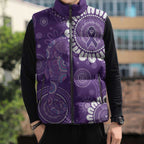 Sea Horse Australia Epilepsy Awareness Sleeveless Puffer Jacket - Aussie Hoodie