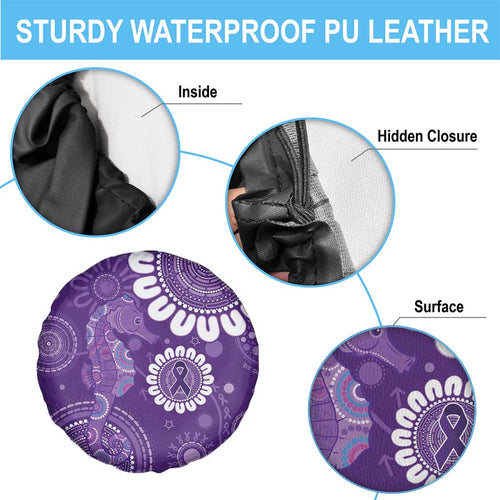 Sea Horse Australia Epilepsy Awareness Spare Tire Cover - Aussie Hoodie