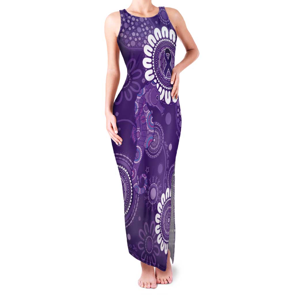 Sea Horse Australia Epilepsy Awareness Tank Maxi Dress - Aussie Hoodie