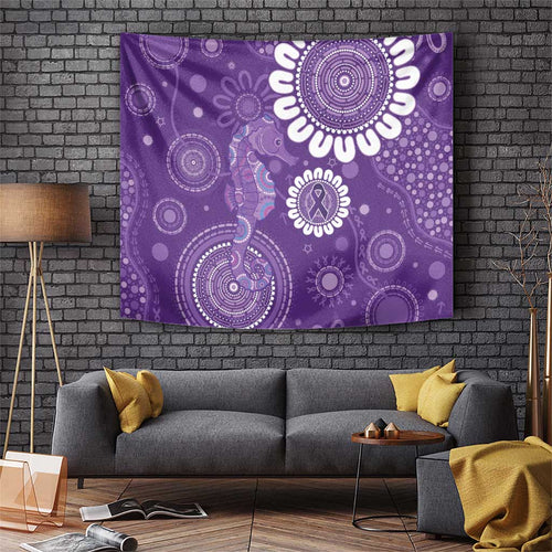 Sea Horse Australia Epilepsy Awareness Tapestry - Aussie Hoodie