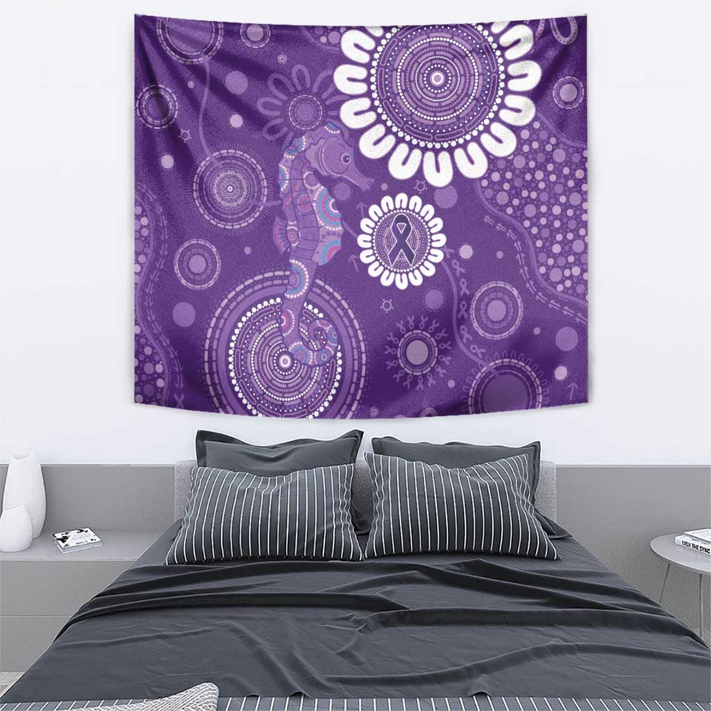 Sea Horse Australia Epilepsy Awareness Tapestry - Aussie Hoodie