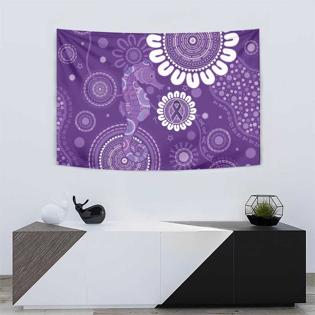 Sea Horse Australia Epilepsy Awareness Tapestry - Aussie Hoodie