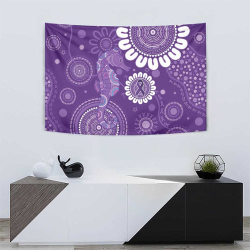 Sea Horse Australia Epilepsy Awareness Tapestry - Aussie Hoodie