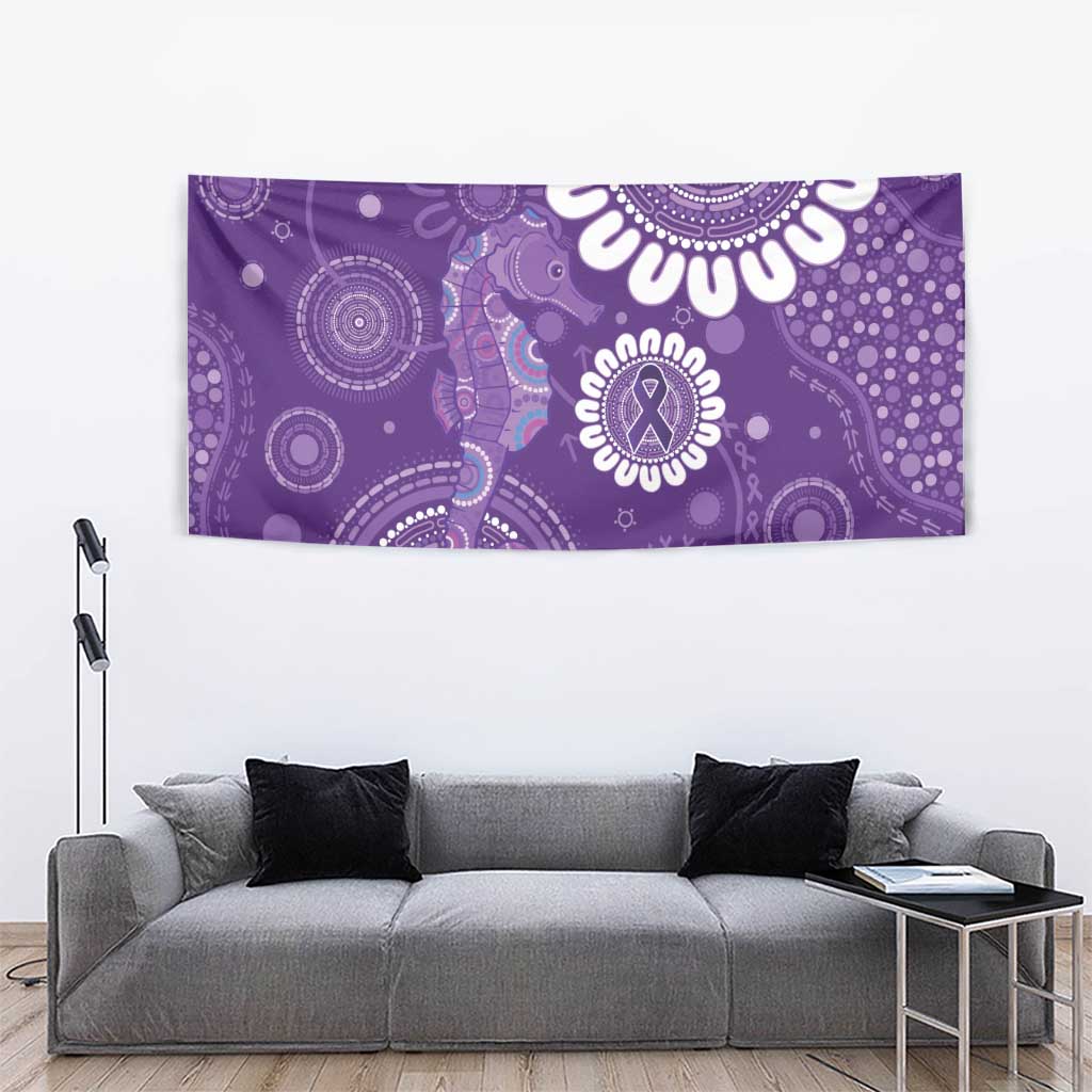 Sea Horse Australia Epilepsy Awareness Tapestry - Aussie Hoodie