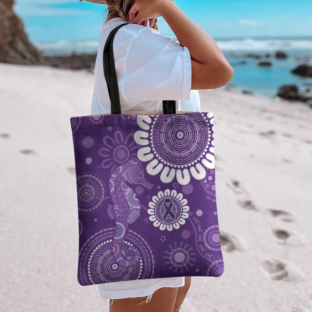 Sea Horse Australia Epilepsy Awareness Tote Bag - Aussie Hoodie