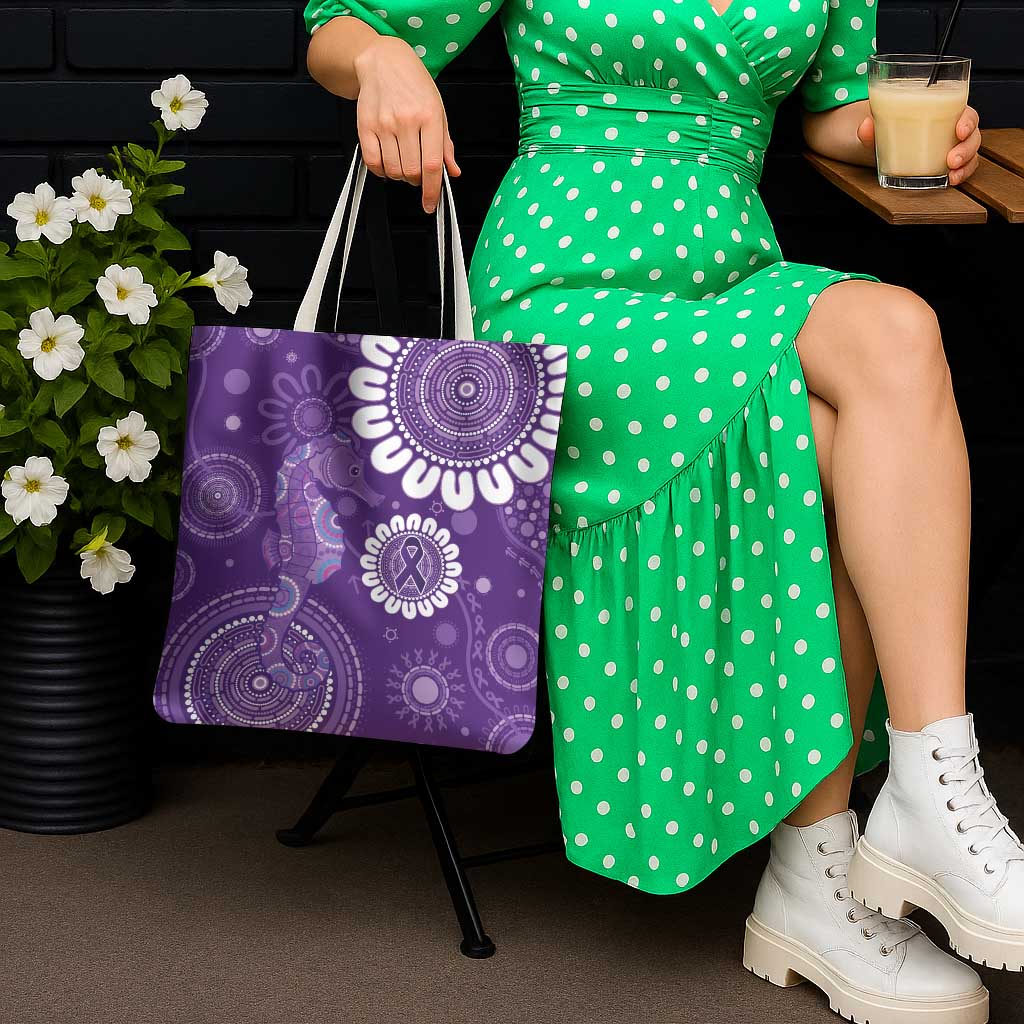 Sea Horse Australia Epilepsy Awareness Tote Bag - Aussie Hoodie