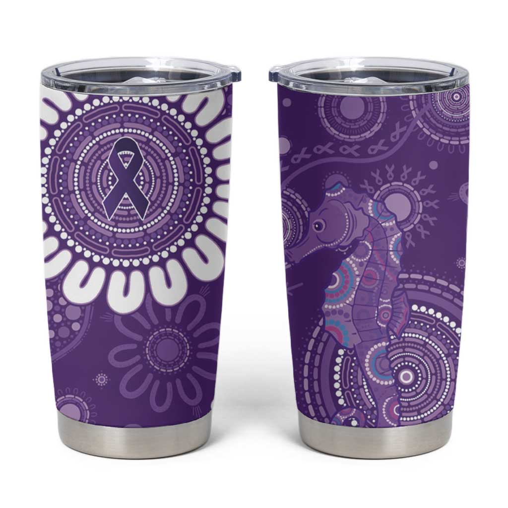Sea Horse Australia Epilepsy Awareness Tumbler Cup - Aussie Hoodie