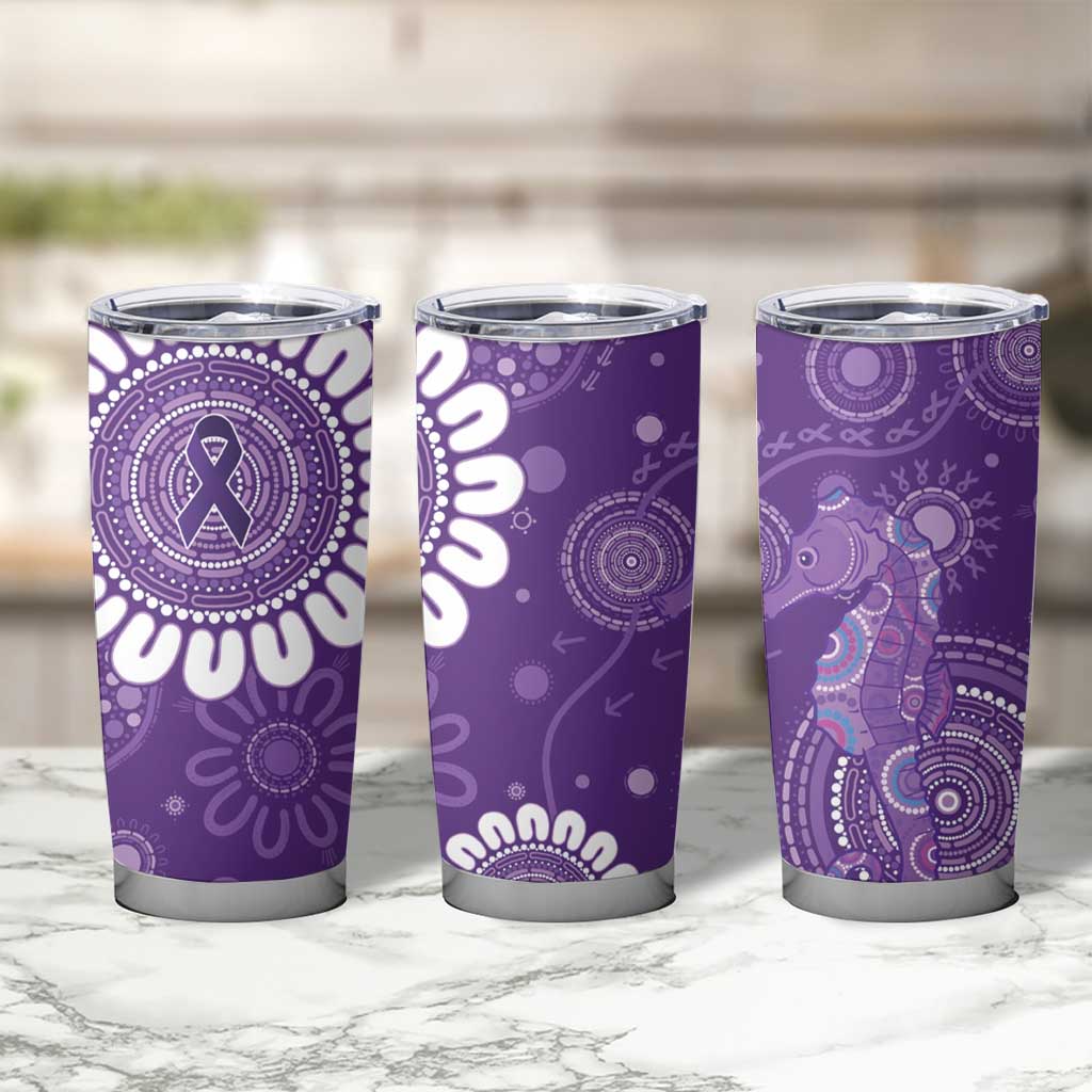 Sea Horse Australia Epilepsy Awareness Tumbler Cup - Aussie Hoodie