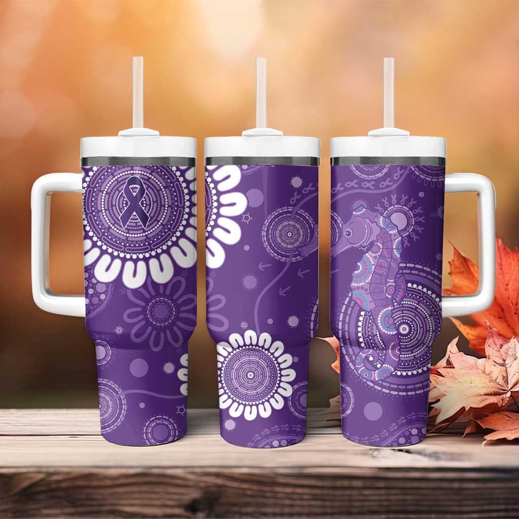 Sea Horse Australia Epilepsy Awareness Tumbler With Handle - Aussie Hoodie