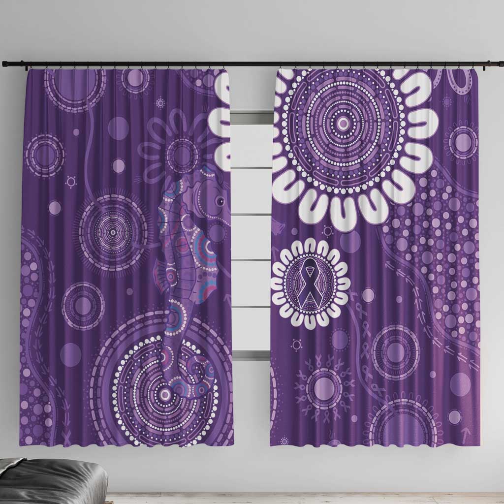 Sea Horse Australia Epilepsy Awareness Window Curtain - Aussie Hoodie
